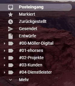 Gmail Inbox Struktur - Möller Digital