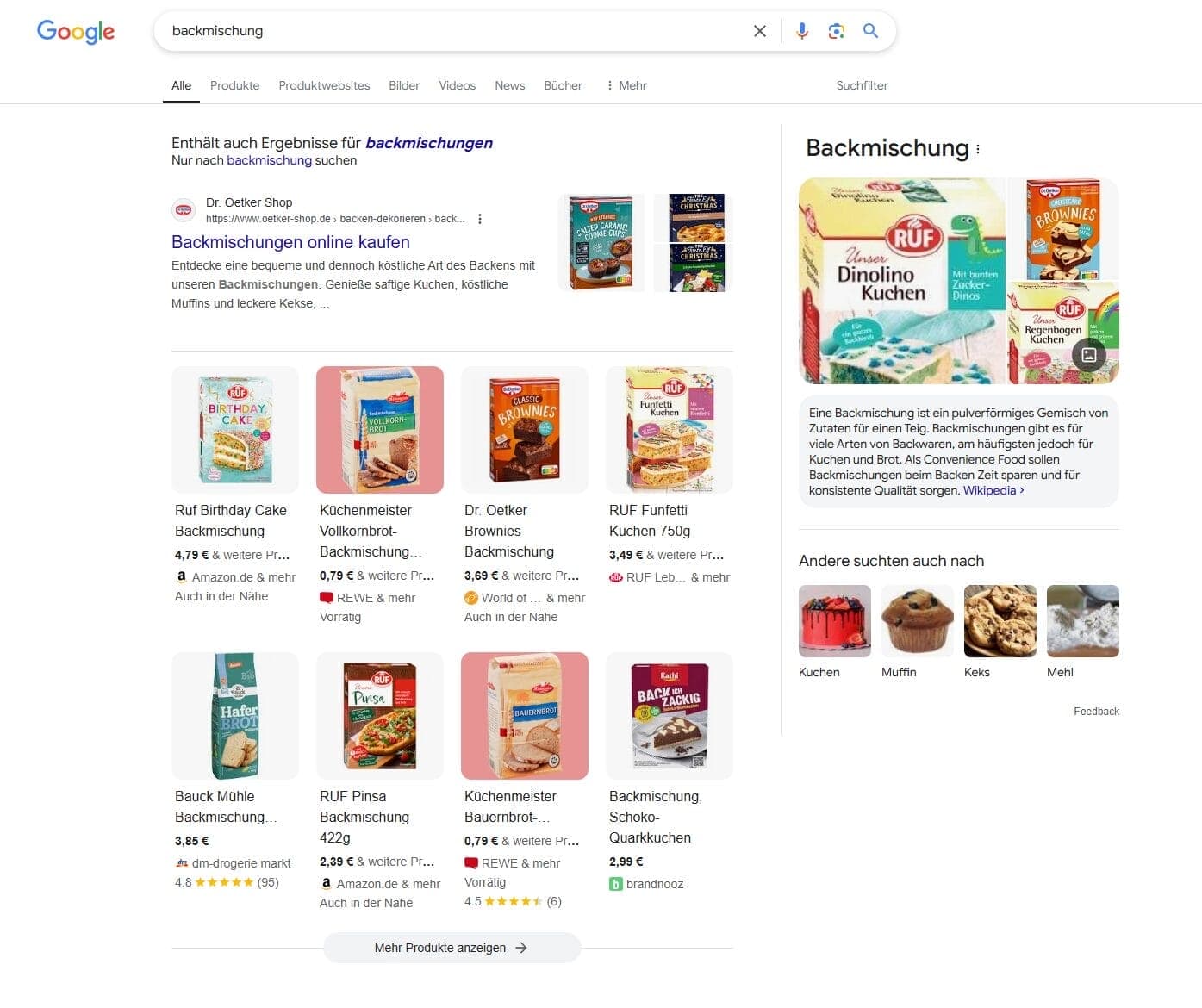Product Grids nehmen immer mehr Platz in den SERPs ein.