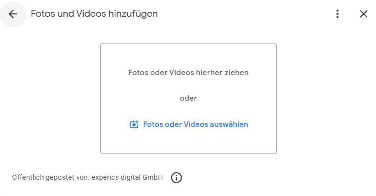 Videos hinzufügen im Google Unternehmensprofil
